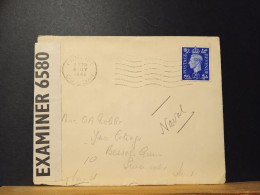 GB, Opened By Examiner 6580, Bangor Co Down Le 08/7/1941 - Lettres & Documents