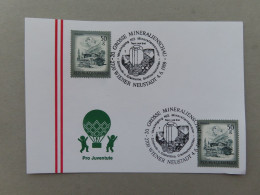 Österreich Pro Juventute - Mit Sonderstempel 4. 6. 1989 Wiener Neustadt, 20. Grosse Mineralienschau (Nr.1477) - Other & Unclassified