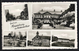 AK Hagenburg Am Steinhuder Meer, Gasthaus Ratskeller, Schloss, Schule  - Steinhude