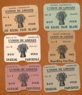 BON COMMERCIAL // LIMOGES (Haute-Vienne 87) // SOCIETE COOPERATIVE // L'UNION DE LIMOGES // 11 Bons - Bonos