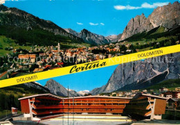 73244458 Cortina D Ampezzo Panorama Alpen Olympia Eisstadion Cortina D Ampezzo - Autres & Non Classés