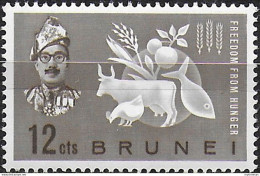 1963 Brunei Freedom From Hunger 1v. MNH SG N. 117 - Altri & Non Classificati