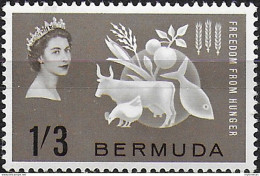 1963 Bermuda Freedom From Hunger 1v. MNH SG N. 180 - Sonstige & Ohne Zuordnung