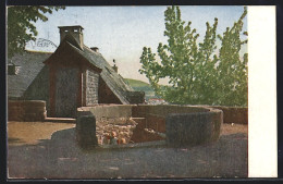 AK Marburg, Lutherischer Kirchhof, Eingang Zum Haus Vom Dache Aus  - Marburg