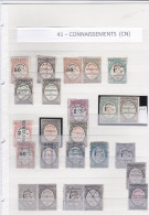 Timbres  """   CONNAISSEMENTS   """ ,, Lot Important ,, Vraiment Pour Spécialistes Avec Les Catalogues ,,,à Vous De Voir - Marche Da Bollo