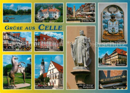 73244134 Celle Niedersachsen Aller Schloss Grosser-Plan Stadtwappen Stechbahn Ot - Celle