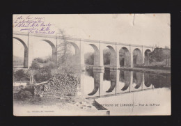 CPA - 87 - Environs De Limoges - Pont De St-Priest - Circulée En 1902 (petite Déchirure) - Saint Priest Taurion