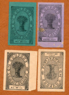 1881-1882 // BON COMMERCIAL // PARIS (75) // SOCIETE ANONYME DES COUPONS COMMERCIAUX // 4 Bons - Bonds & Basic Needs