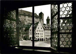 73244091 Nuernberg Albrecht Duerer Haus Blick Vom Arbeitszimmer Zur Burg Nuernbe - Nürnberg