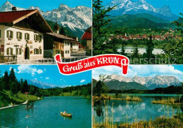 73244067 Kruen Grubsee Barmsee Karwendel Wettersteinwand Zugspitze Kruen - Andere & Zonder Classificatie