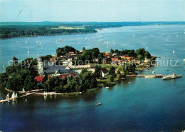 73244066 Fraueninsel Chiemsee Kloster Frauenwoerth Fliegeraufnahme Fraueninsel C - Andere & Zonder Classificatie