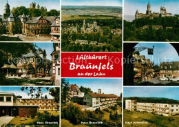 73244060 Braunfels Schloss Fliegeraufnahme Fachwerk Haeuser Braunfels Und Hoehen - Autres & Non Classés