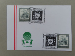 Österreich Pro Juventute - Mit Sonderstempel 25. 10. 1987 Niederabsdorf, Europarat Ehrenfahne 1987 (Nr.1480) - Otros & Sin Clasificación