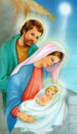 SANTINO Pieuse Image Religieuse Holycard SANTA FAMIGLIA SAN GIUSEPPE MARIA VERGINE E Gesù Bambino Natale  Perfetto - Religione & Esoterismo