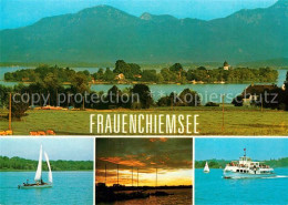 73244020 Frauenchiemsee Kloster Fischerdorf Strandbad  Frauenchiemsee - Sonstige & Ohne Zuordnung