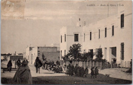 TUNISIE - GABES - La Route De Djara, L'école.  - Tunisia