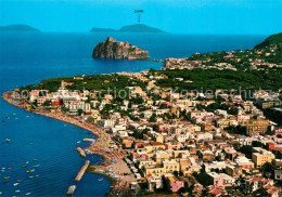 73243960 Ischia Fliegeraufnahme Mit Strand Und Capri Ischia - Altri & Non Classificati