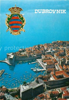 73243954 Dubrovnik Ragusa Fliegeraufnahme Hafen Dubrovnik Ragusa - Croatie