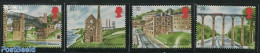 Great Britain 1989 Industrial Revolution 4v (from S/s, Mint NH, Various - Industry - Mills (Wind & Water) - Art - Brid.. - Neufs