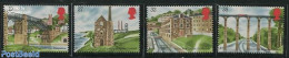 Great Britain 1989 Industrial Revolution 4v (from S/s, Mint NH, Various - Industry - Mills (Wind & Water) - Art - Brid.. - Ungebraucht