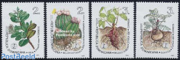 Dominican Republic 1995 Flora 4v, Mint NH, Nature - Cacti - Flowers & Plants - Cactusses