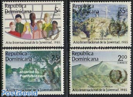 Dominican Republic 1985 Int. Youth Year 4v, Mint NH, Various - International Youth Year 1984 - Autres & Non Classés