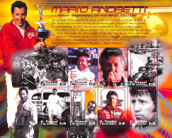 Saint Vincent 2000 Mario Andretti 8v M/s, Mint NH, Sport - Transport - Autosports - Sport (other And Mixed) - Automobi.. - Automobili