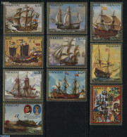 Paraguay 1972 Ship Paintings 10v, Mint NH, Transport - Ships And Boats - Art - Paintings - Barche
