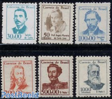 Brazil 1965 Famous Persons 6v, Mint NH, Authors - Ongebruikt