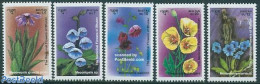 Bhutan 1993 Medical Flowers 5v, Mint NH, Health - Nature - Health - Flowers & Plants - Bhoutan