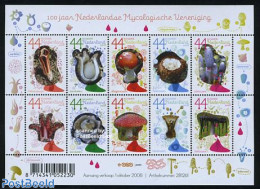 Netherlands 2008 Mushrooms 10v M/s, Mint NH, Nature - Mushrooms - Ungebraucht