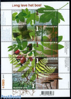 Netherlands 2010 Long Live The Forest 10v M/s, Mint NH, Nature - Birds - Mushrooms - Trees & Forests - Ongebruikt