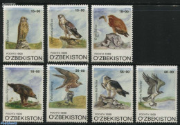 Uzbekistan 1999 Birds Of Prey 7v, Mint NH, Nature - Birds - Birds Of Prey - Usbekistan