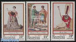 French Polynesia 1985 Folklore 3v, Mint NH, Various - Costumes - Folklore - Nuevos