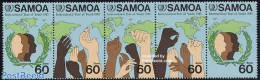 Samoa 1985 International Youth Year 5v [::::], Mint NH, Various - International Youth Year 1984 - Maps - Geographie