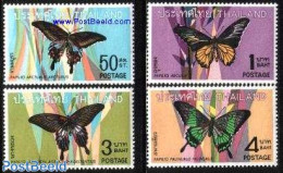 Thailand 1968 Butterflies 4v, Mint NH, Nature - Butterflies - Tailandia