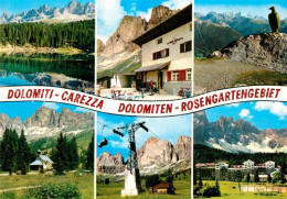 73243833 Carezza Col Catinaccio Karersee Mit Rosengarten Dolomiten Paulinahuette - Altri & Non Classificati