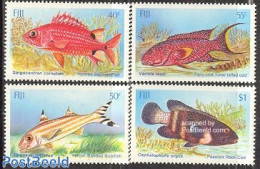 Fiji 1985 Fish 4v, Mint NH, Nature - Fish - Pesci