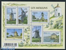 France 2010 Wind & Watermills 6v M/s, Mint NH, Various - Mills (Wind & Water) - Ongebruikt