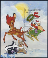 Grenada Grenadines 1983 Christmas, Disney S/s, Mint NH, Religion - Christmas - Art - Disney - Navidad