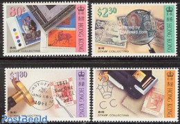Hong Kong 1992 Stamp Collecting 4v, Mint NH, Philately - Stamps On Stamps - Nuevos