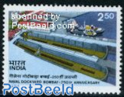 India 1986 Naval Dockyard 1v, Mint NH, Transport - Ships And Boats - Ungebraucht