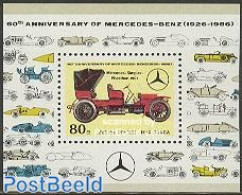 Korea, North 1986 Mercedes Benz History S/s, Mint NH, Transport - Automobiles - Autos