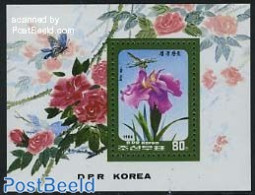 Korea, North 1986 Flowers S/s, Mint NH, Nature - Flowers & Plants - Insects - Korea (Nord-)