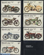 Laos 1985 Motor Cycle Centenary 7v, Mint NH, Transport - Motorcycles - Motos