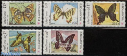 Laos 1991 Philanippon 5v, Mint NH, Nature - Butterflies - Philately - Laos