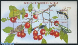 Lesotho 2002 Insects And Spiders 6v M/s, Mint NH, Nature - Insects - Lesotho (1966-...)