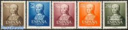 Spain 1951 Isabella I 5v, Mint NH, History - Kings & Queens (Royalty) - Nuevos
