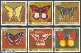 Comoros 1978 Butterflies 6v, Mint NH, Nature - Butterflies - Comoros