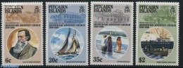 Pitcairn Islands 1986 Adventist Church 4v, Mint NH, Religion - Transport - Religion - Ships And Boats - Schiffe